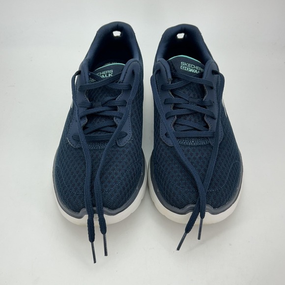 Skechers GOwalk Shoes Womens Size 10 Navy Air Cooled Goga Mat Sneakers - Picture 11 of 14